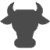 ウシの顔アイコン